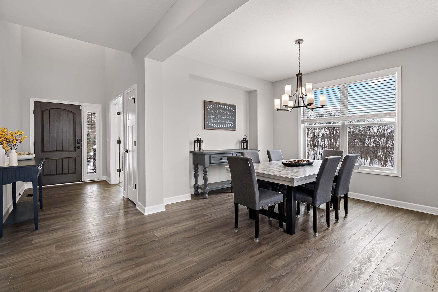 Upon entering the home, you’re welcomed by gorgeous floors that set a warm & inviting tone. Just off the entry, a private office offers the perfect space for work, while straight ahead the main level unfolds into an open & accessible space.