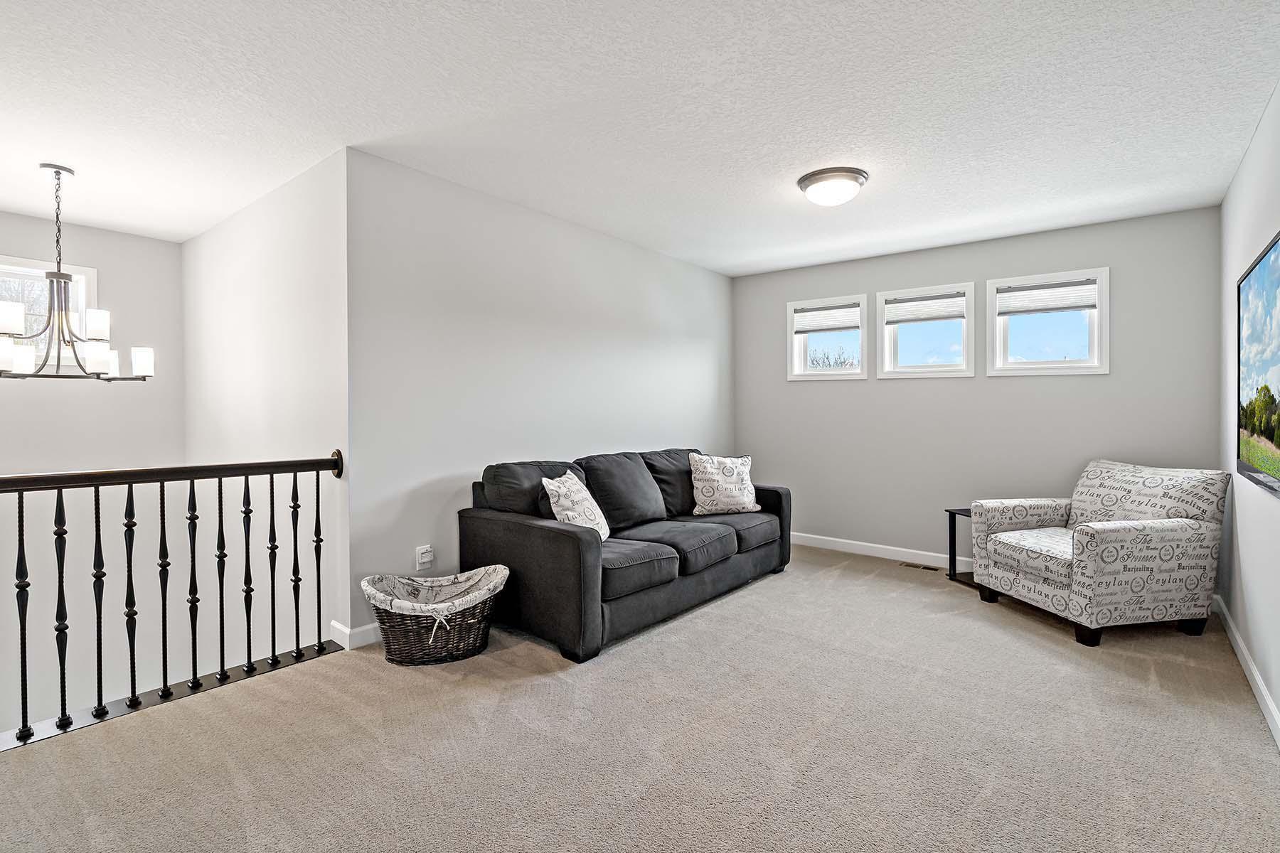 A versatile loft space on the upper level is ready to adapt to your family’s lifestyle. Whether used as a play area, home office, media room, or reading nook, this flexible space offers endless possibilities for everyday living.