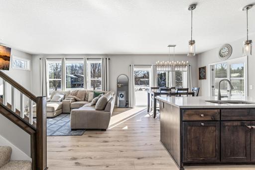 Photo for 2087 Brookview Street, Shakopee, MN 55379 - listing #7037014 The main level opens up beautifully with seamless flow between living, dining, and kitchen.