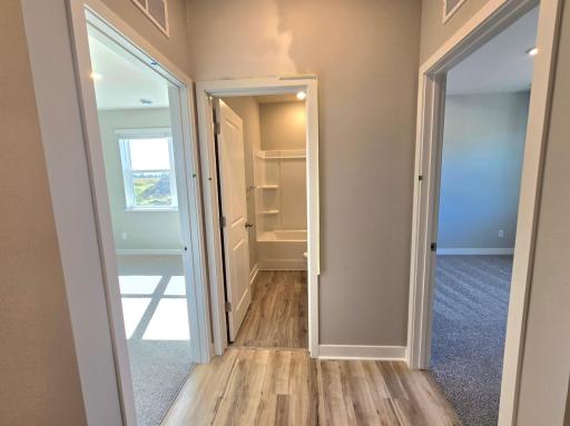 Harmony entry to bedrooms. Photos are of actual home. Colors and options may vary. Ask Sales Agent for details.