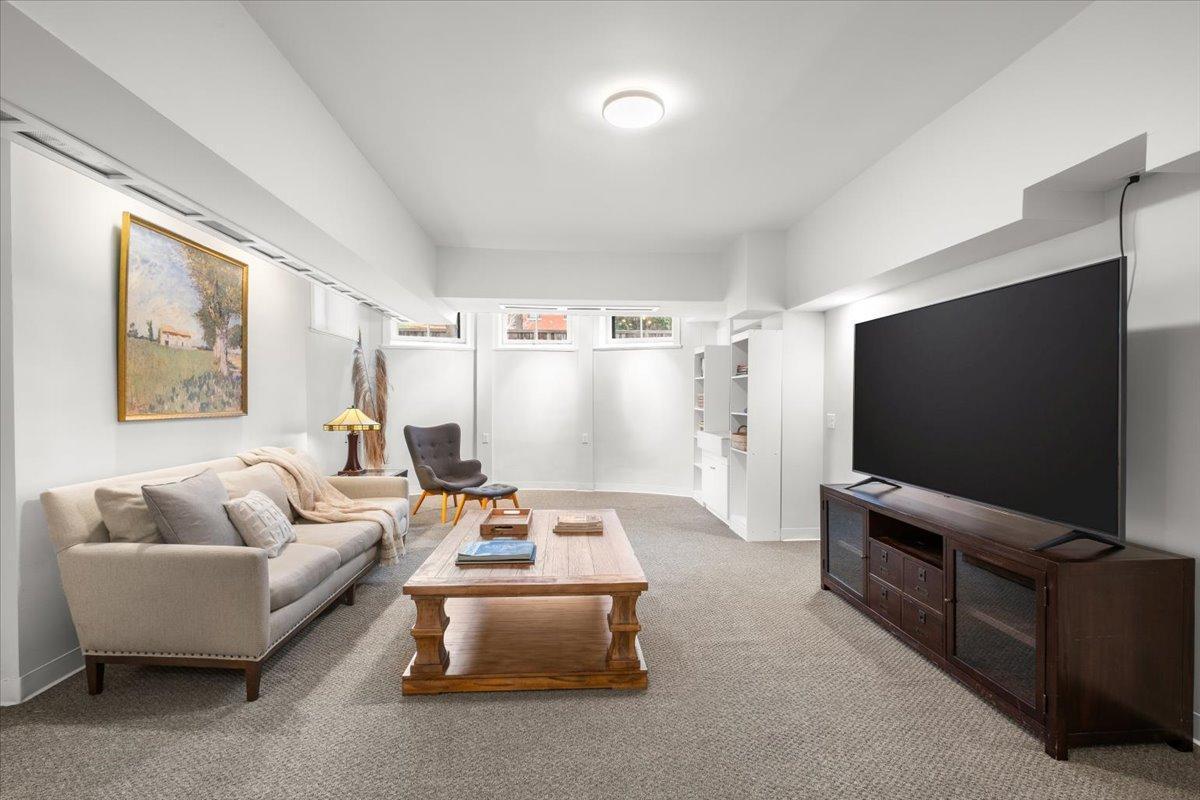 Lower level family room -Game time-