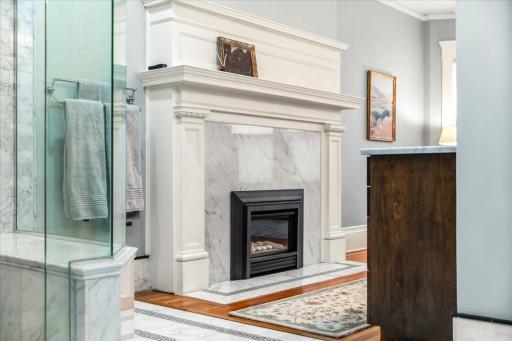 1 of 2 gas fire places in the primary suite