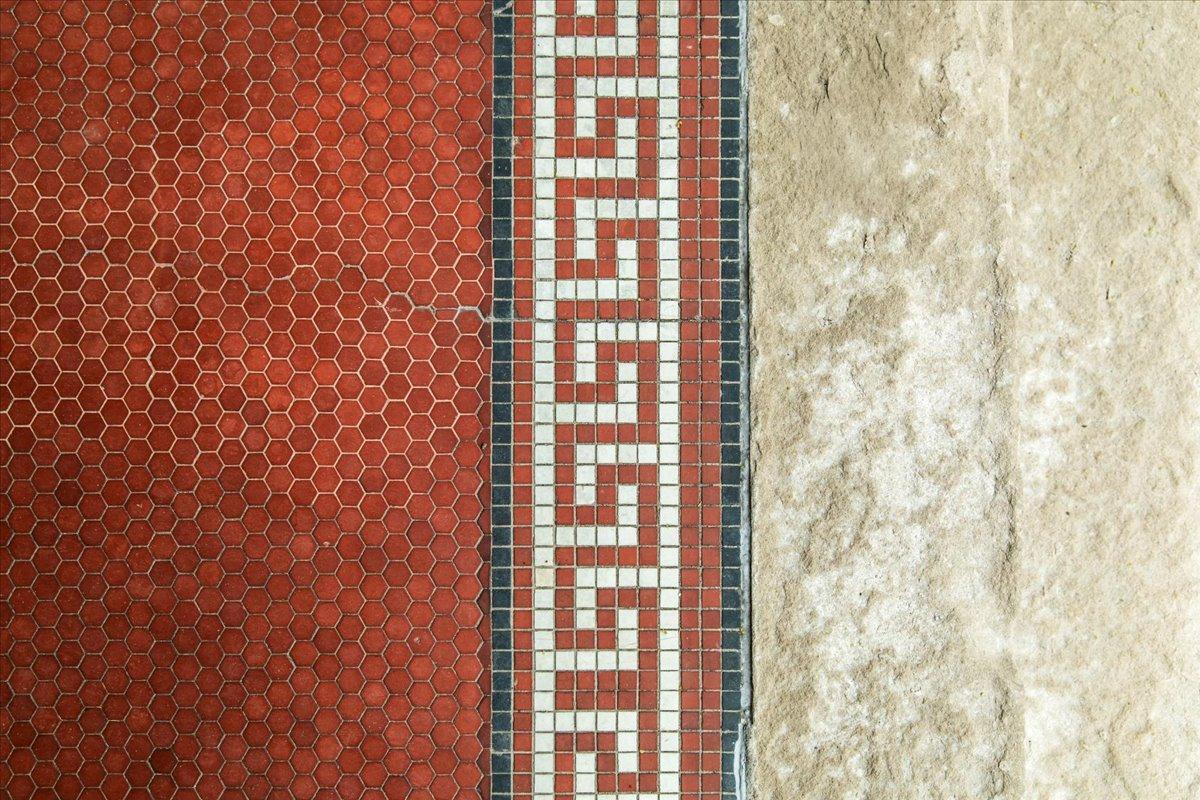 Bespoke tile on the front porch