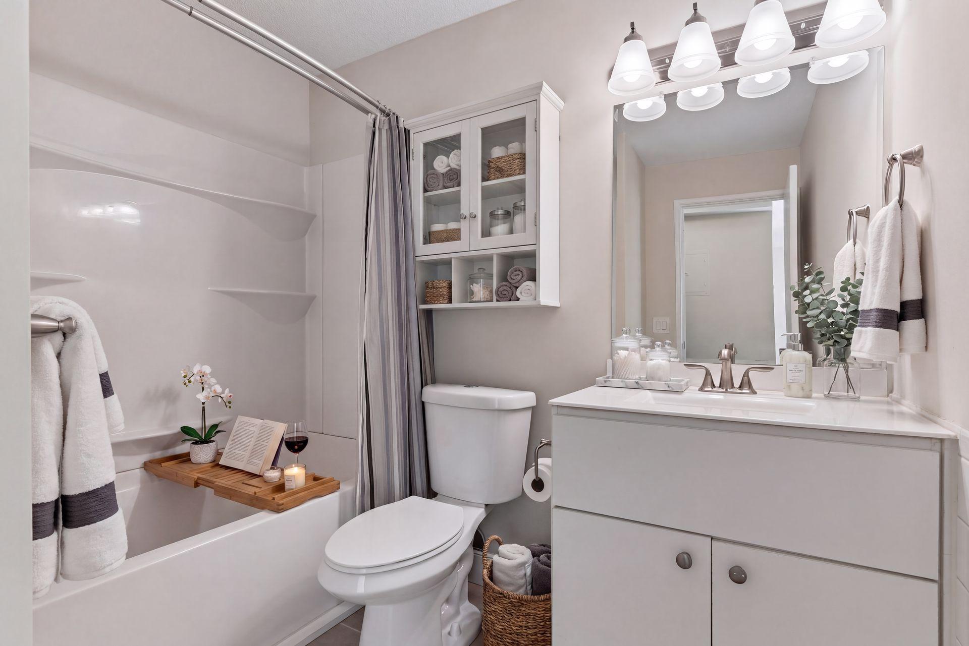 virtually staged bathroom