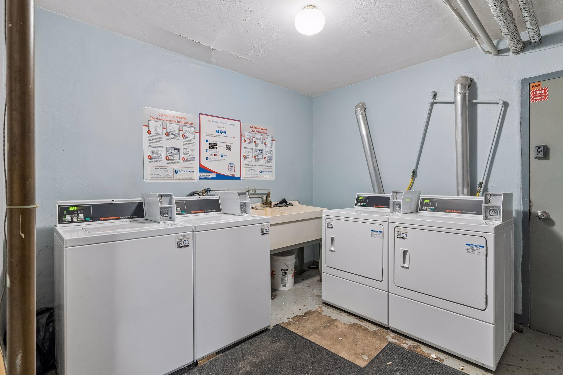 Laundry on same level as unit