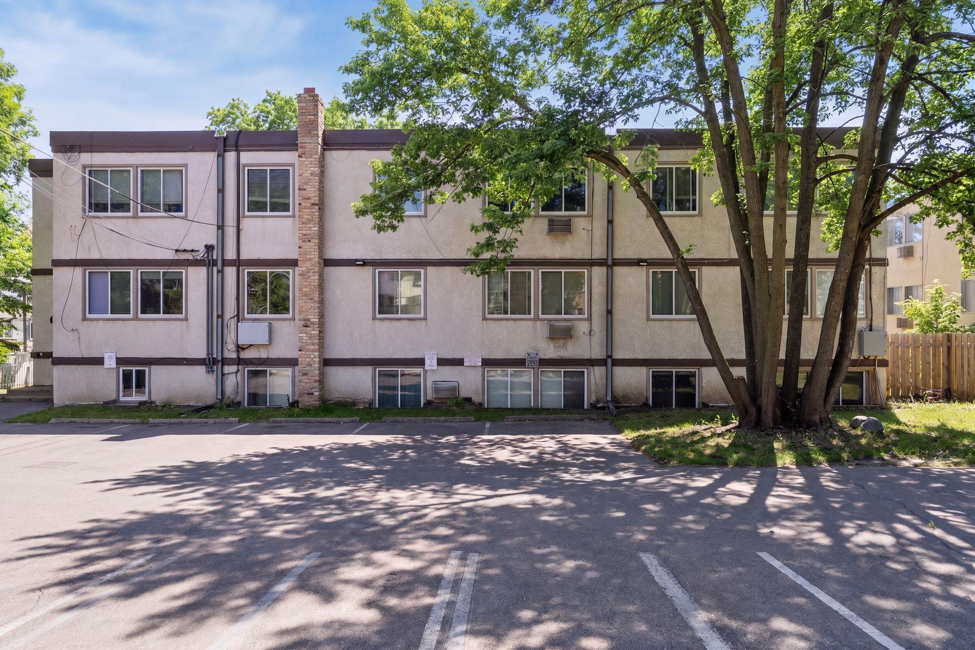 Assigned parking behind the building