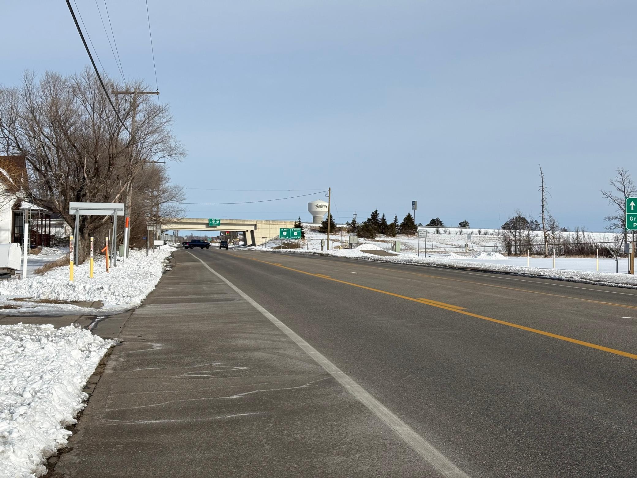 Street Frontage facing east