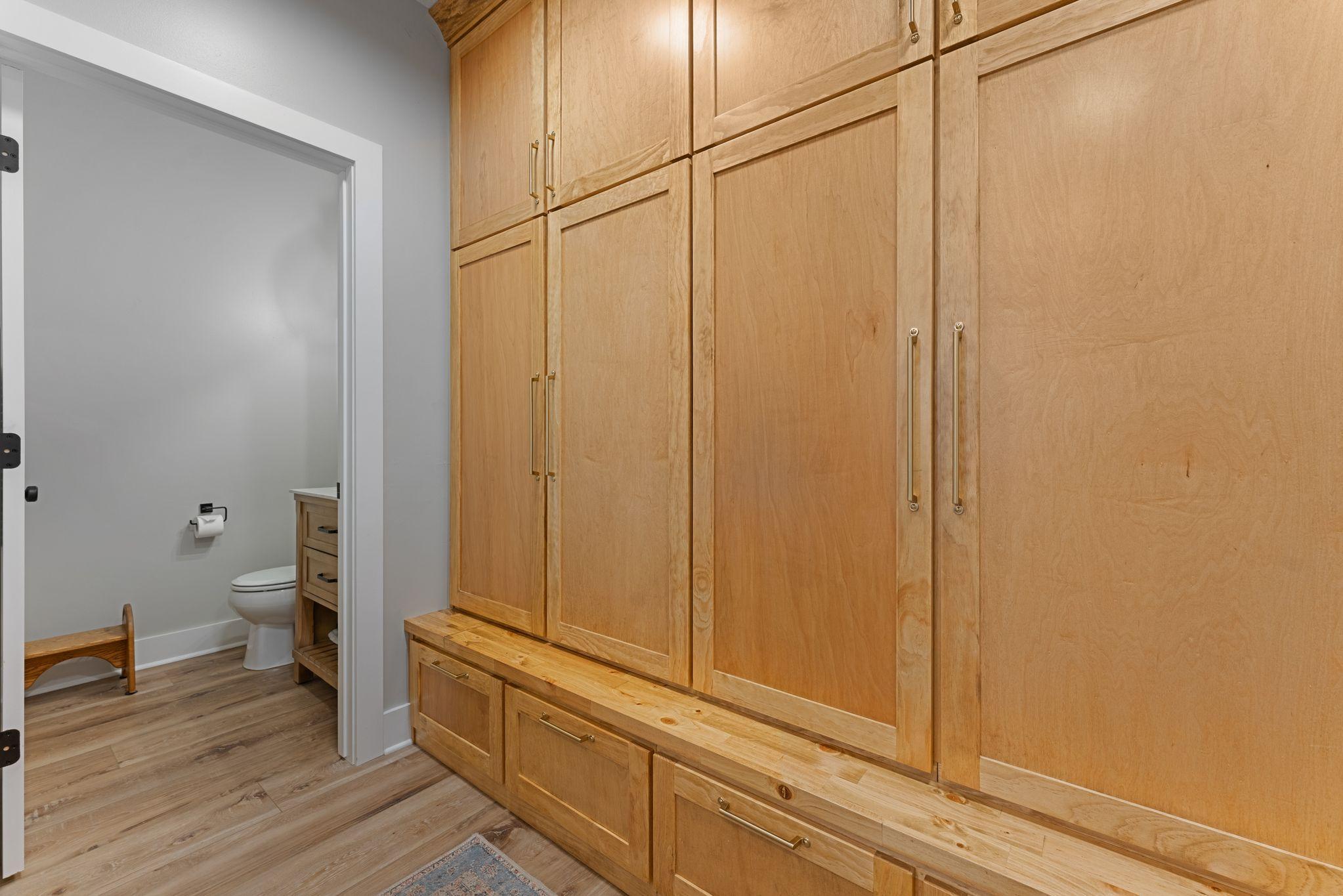Custom mudroom lockers