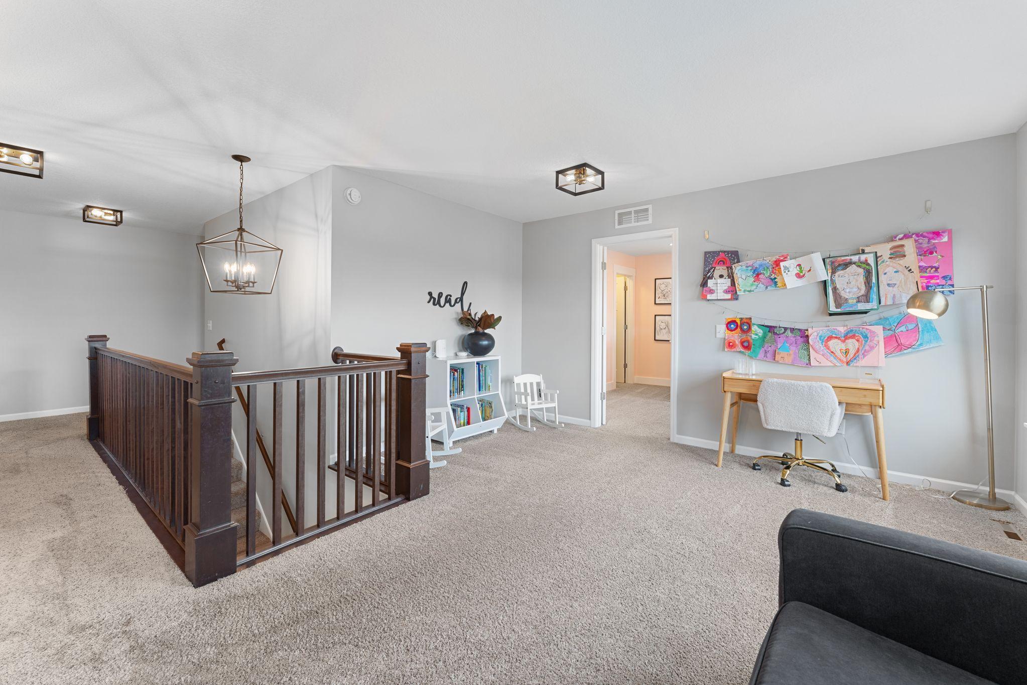 Large upper level loft