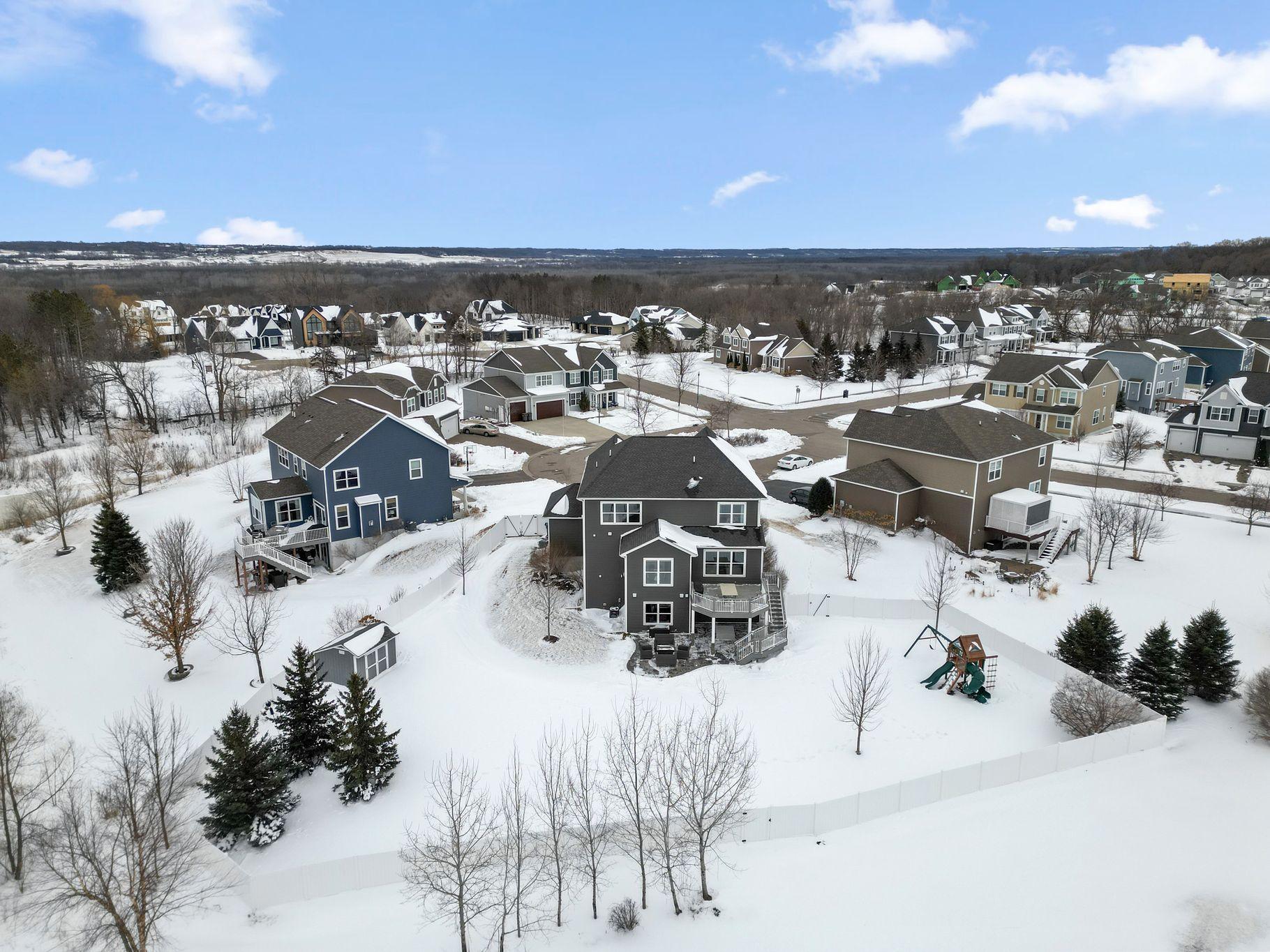 Large, half acre lot, fully fenced