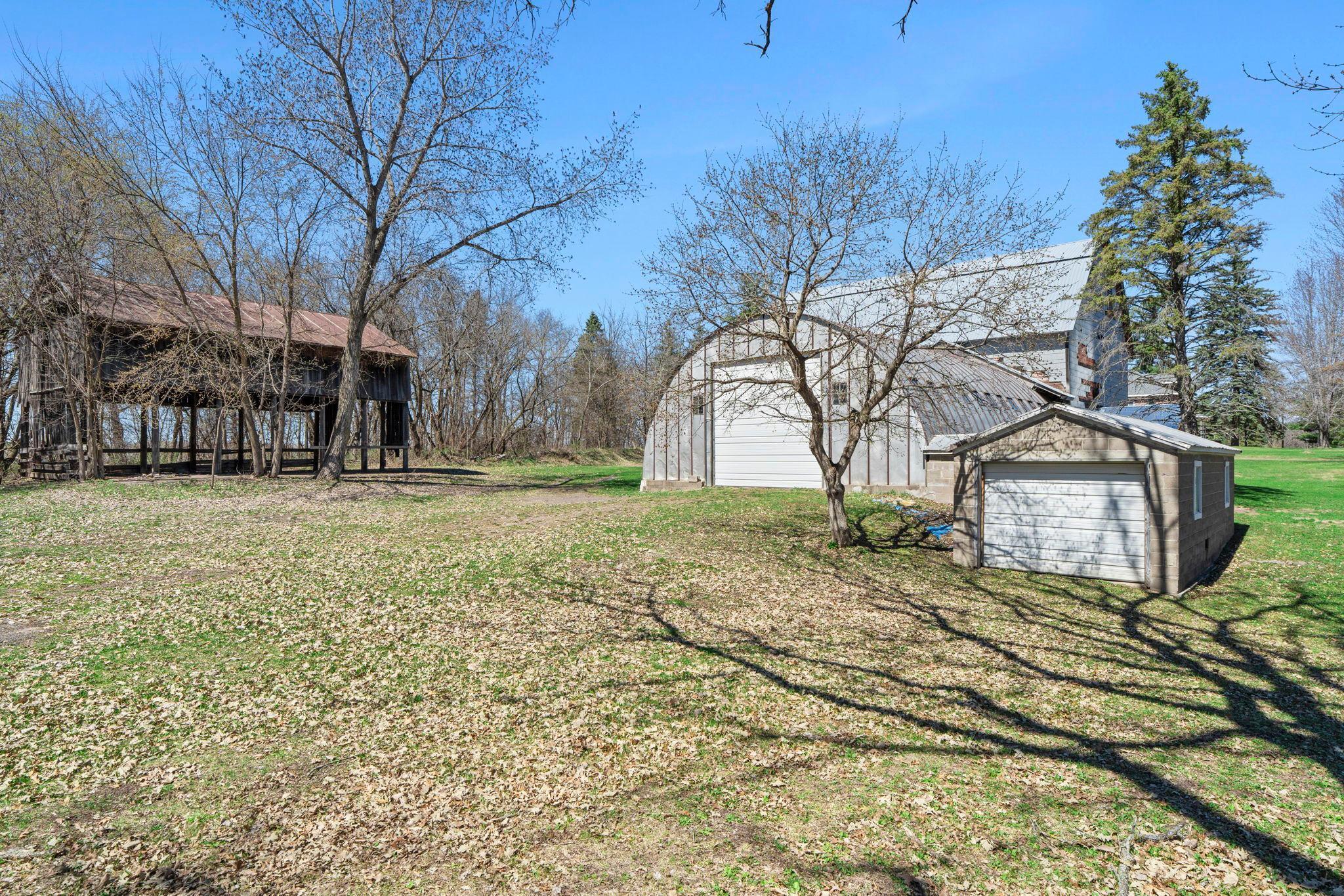Open air storage to the back left of the property.