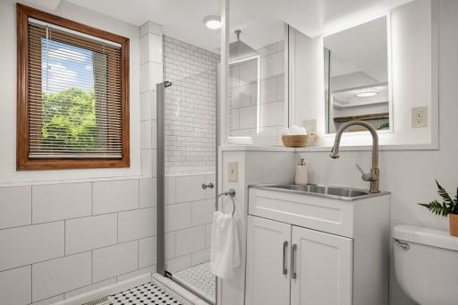 Lower level 3/4 bath