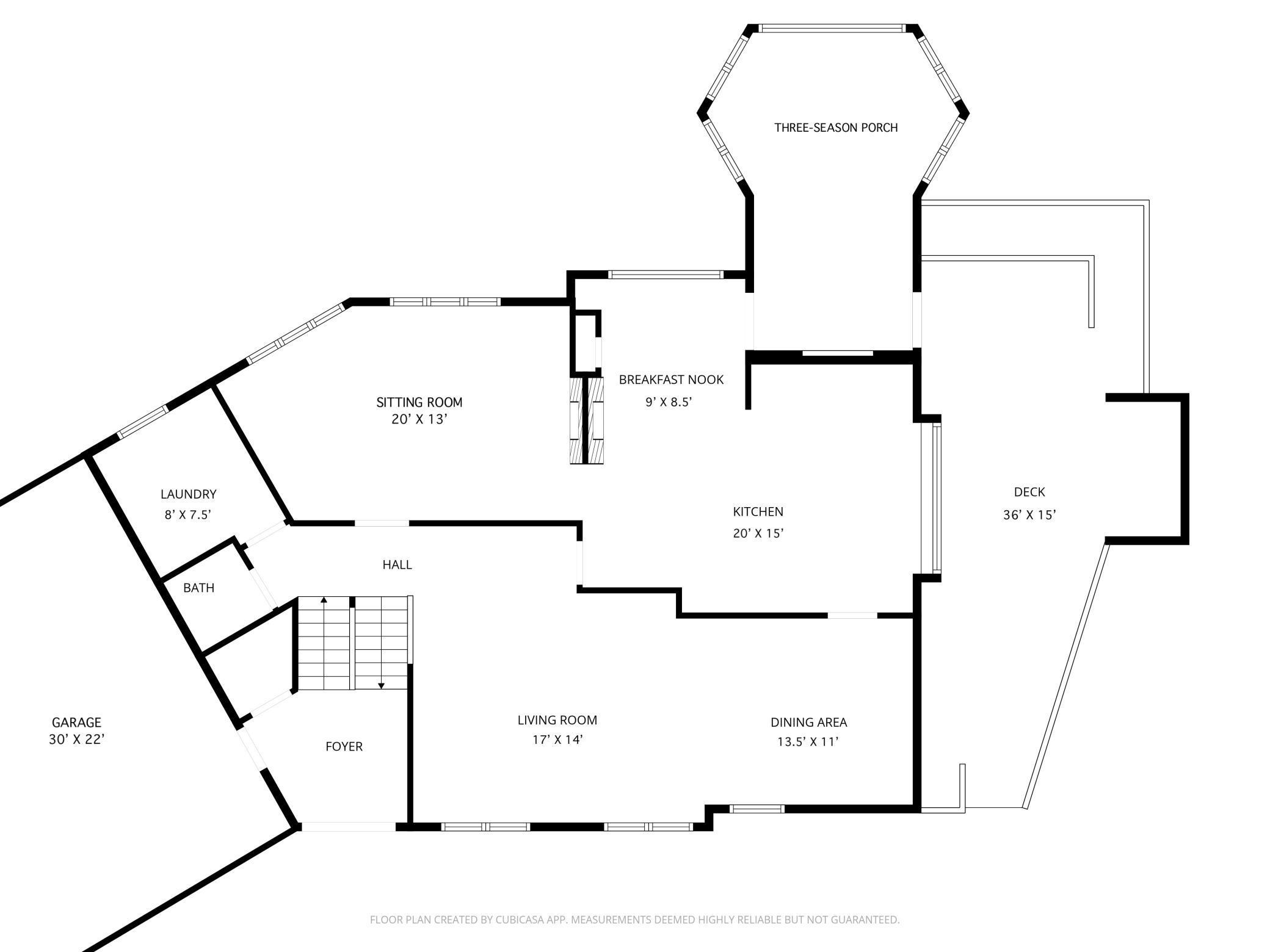 Main Level Floorplan 8335 Virginia