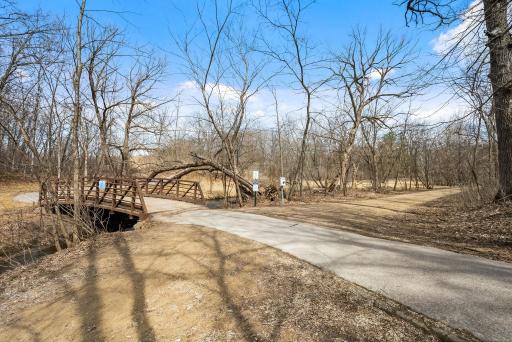 Purgatory Park. Off leash dog area is included.