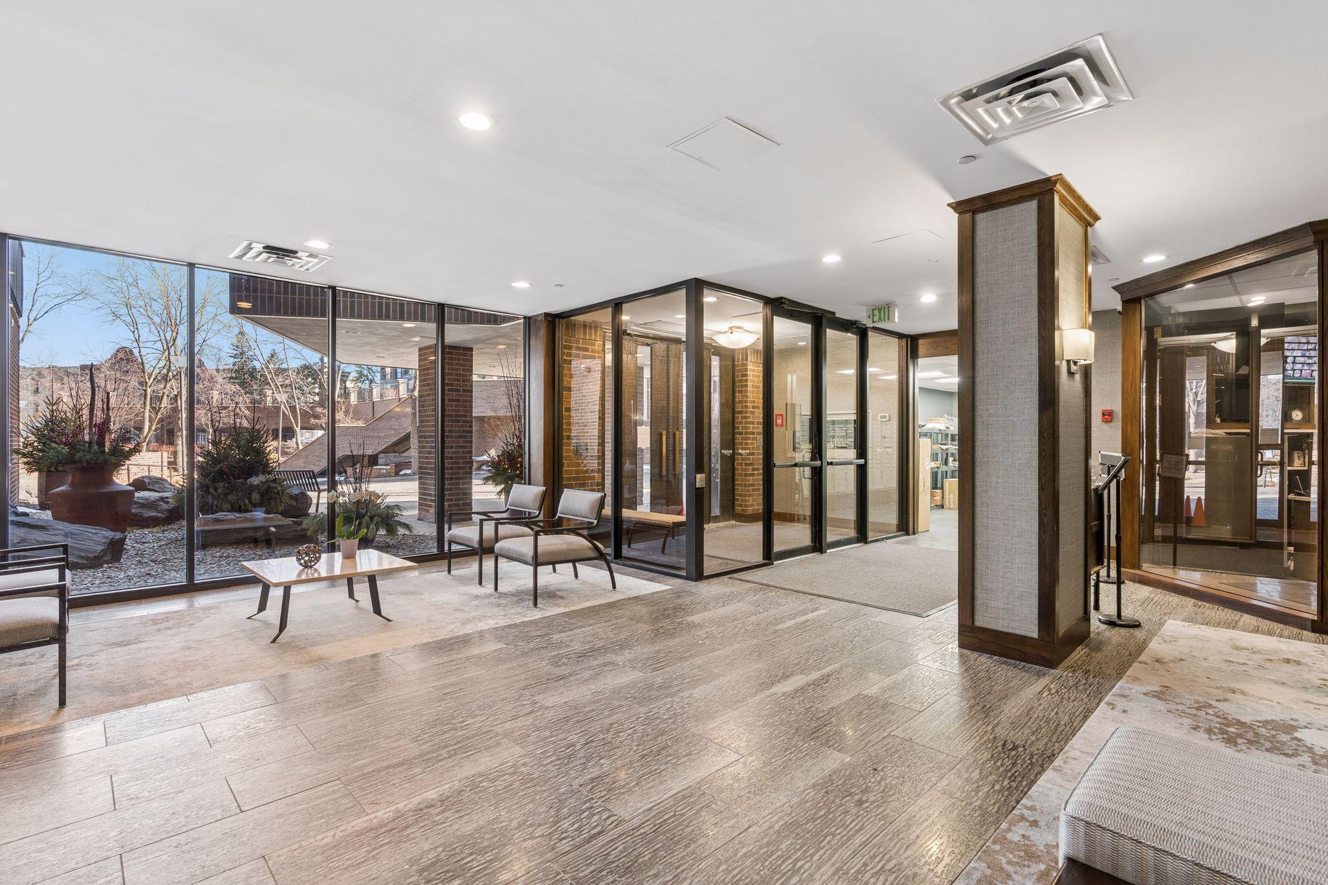 The 24 hour concierge will buzz you in