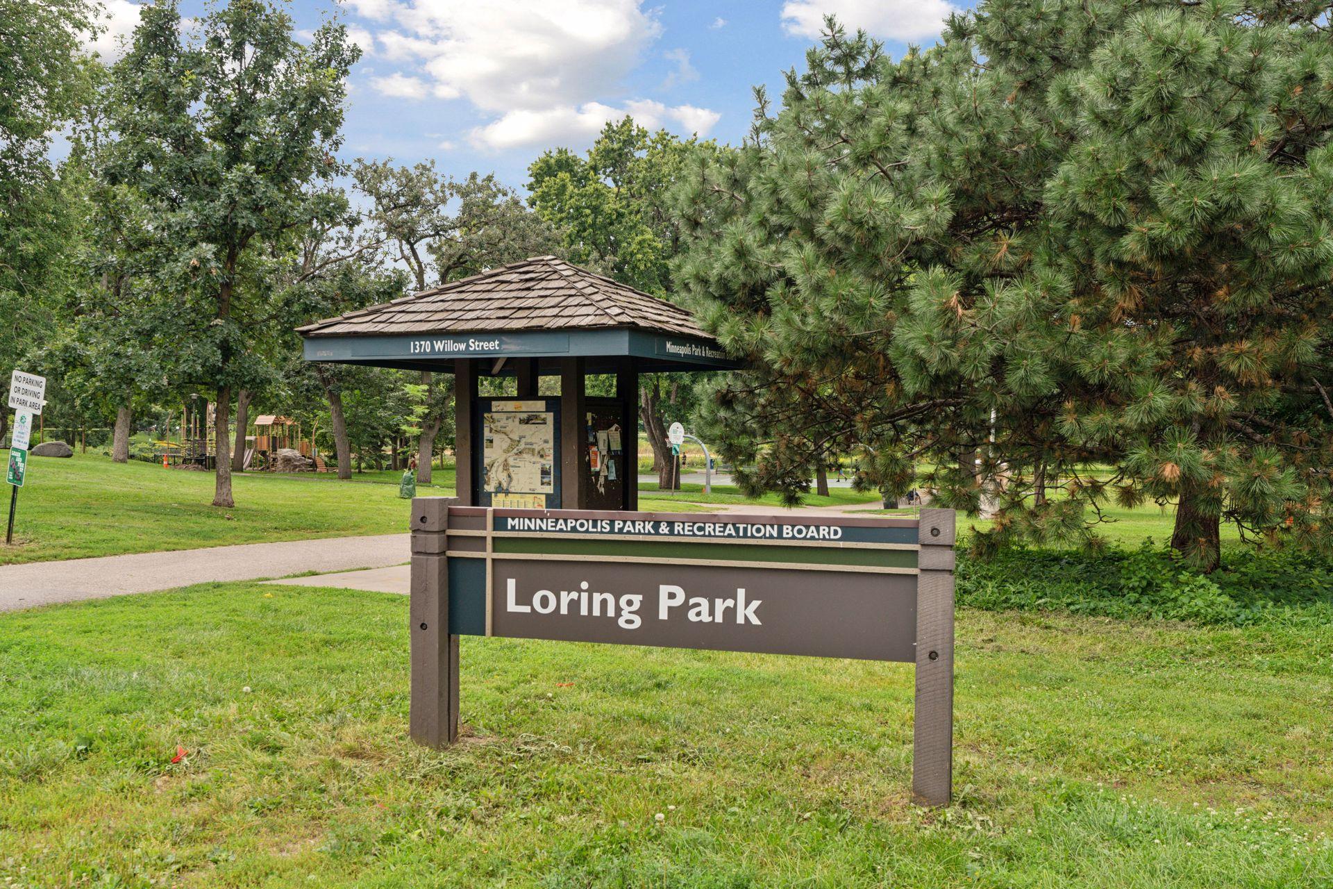 As mentioned earlier, you can take the Loring Greenway right into Loring Park