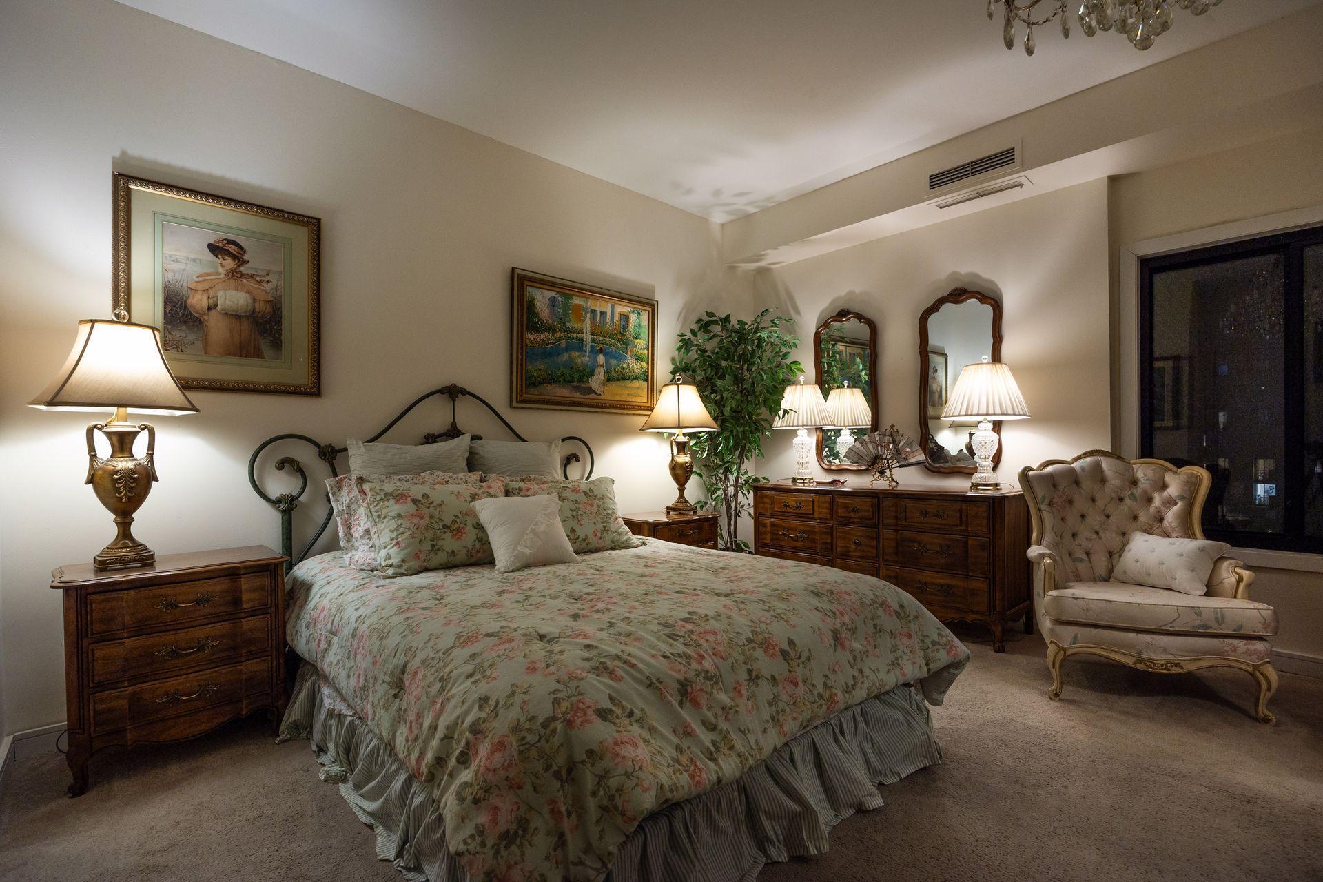 Retire to your large bedroom at the end of the day for restful restoration.