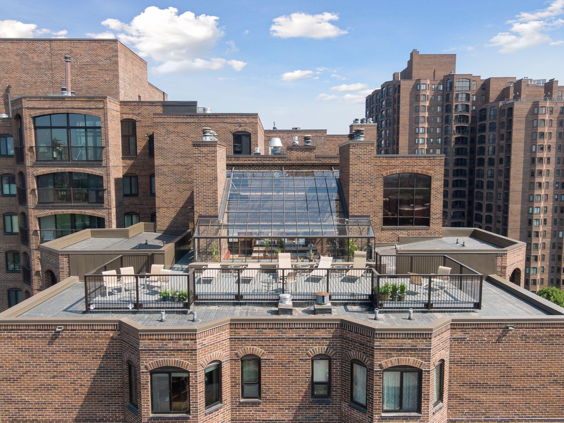 Just outside of the greenhouse is a stunning observation/sunning deck
