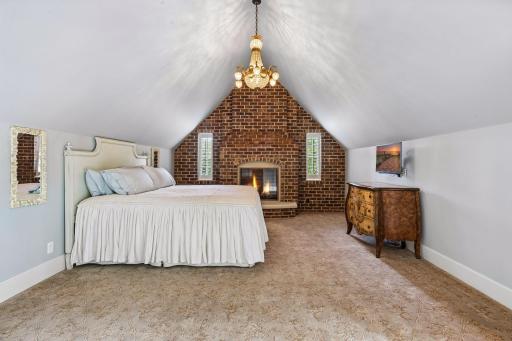 Beautiful Brick Fireplace