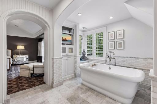 Television to enjoy during bath