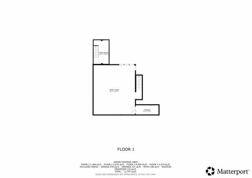 Sub-Level Floor Plan w Sport Court