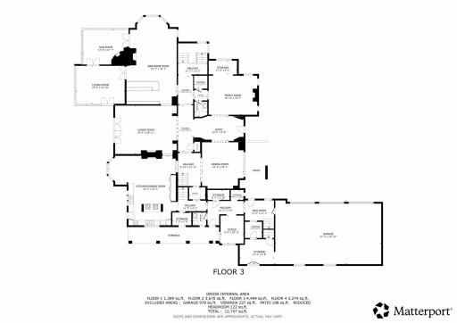 Main Level Floor plan w Room Measurements