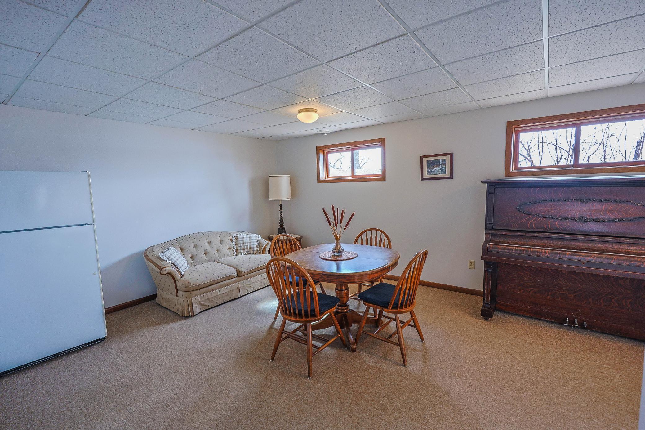 Lower Level Sitting Area & Game Room w/ in floor heat