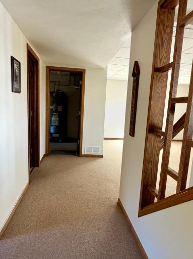 Hall to LL Bathroom and Laundry Utility Room