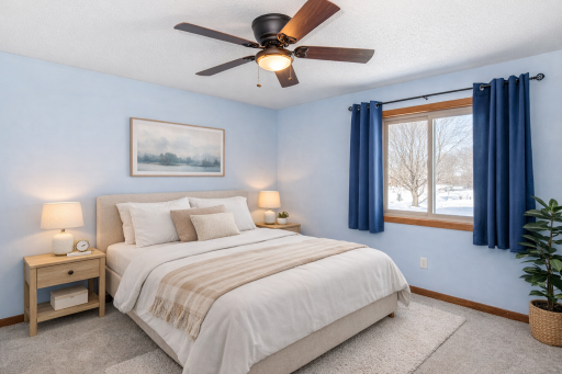 This photo is virtually staged