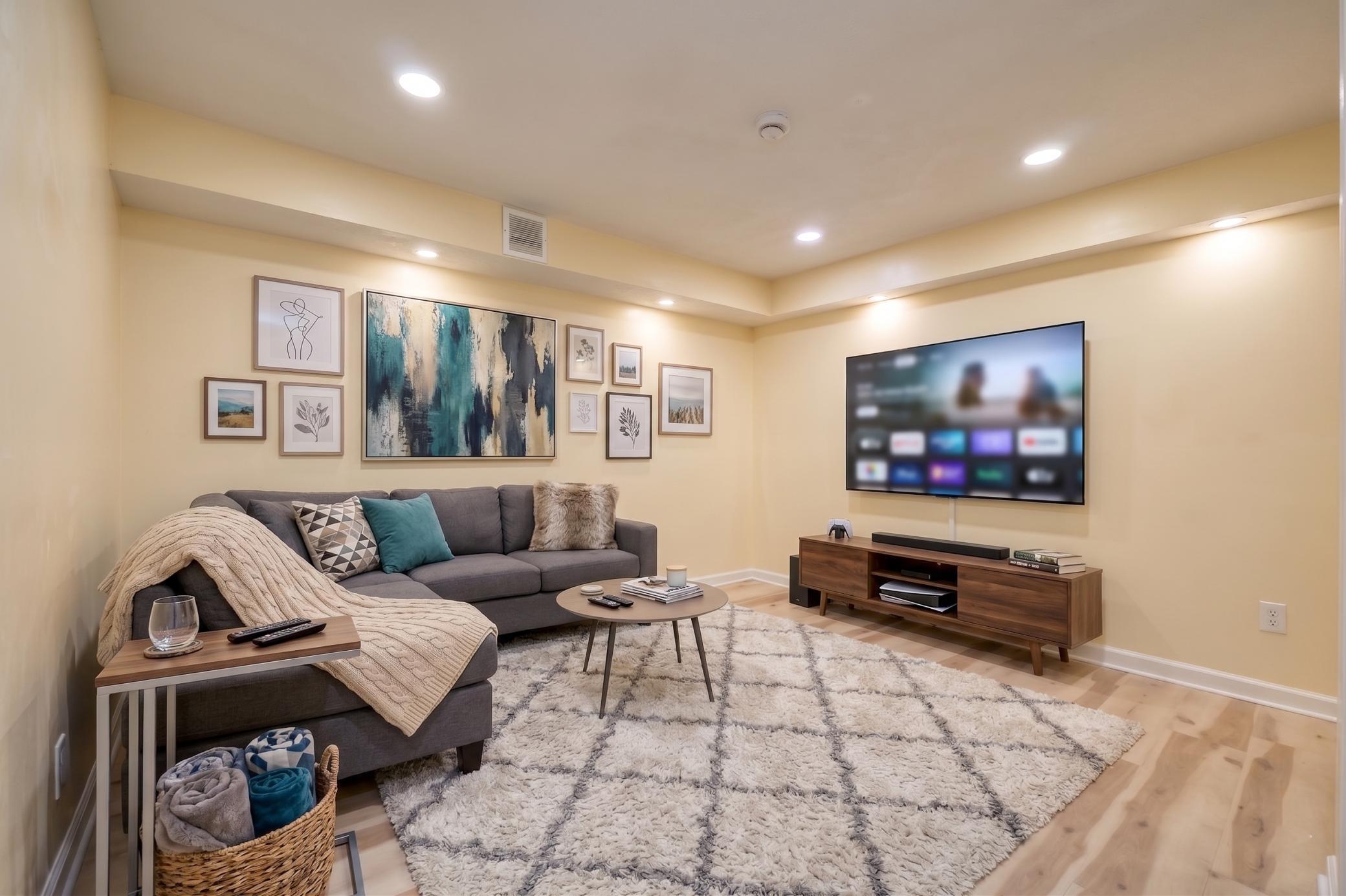 Rendering - Lower Level Family Room