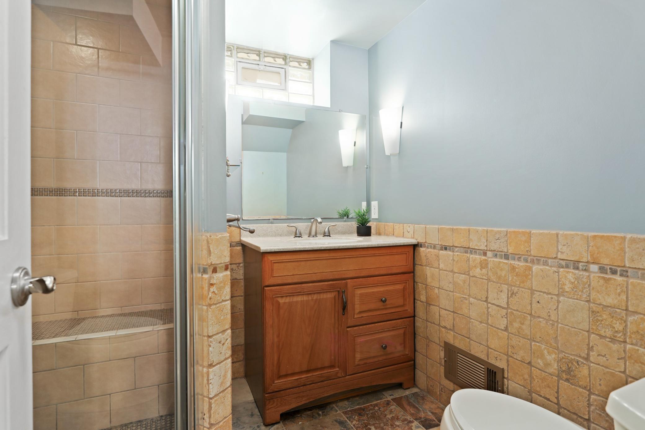 Lower Level 3/4 Bathroom!