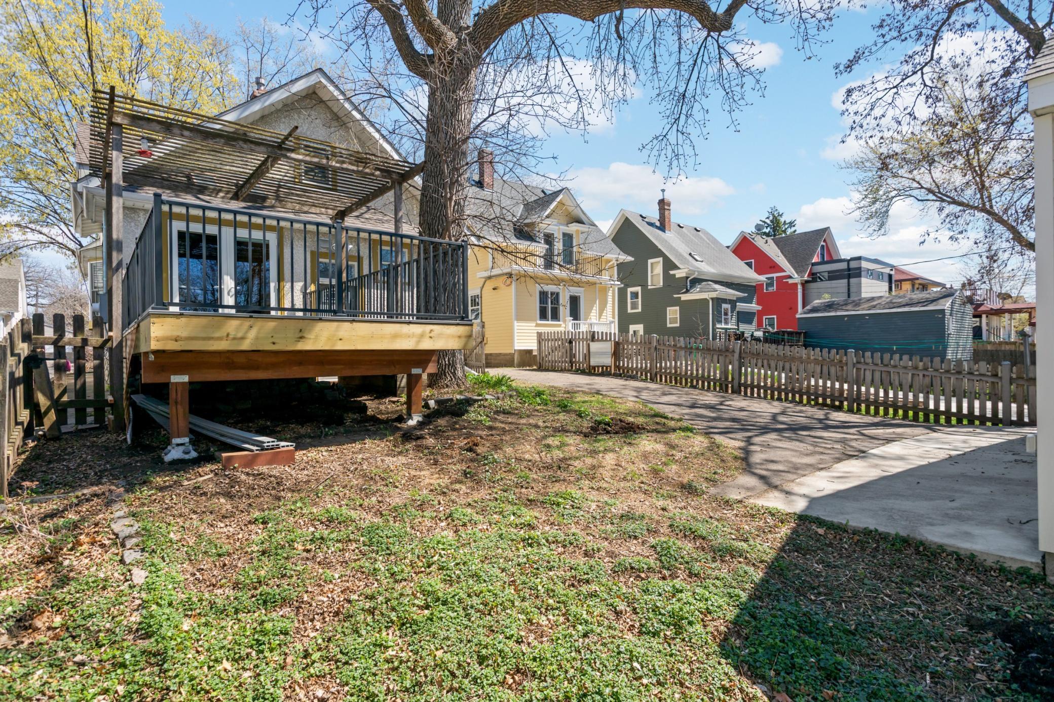 The backyard is starting to green up!