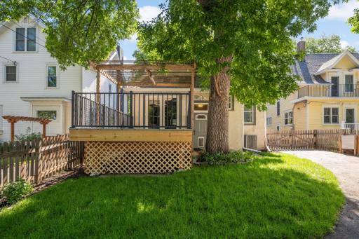 Maintainence Free Back Deck and Fresh, Green Grass in the Yard!