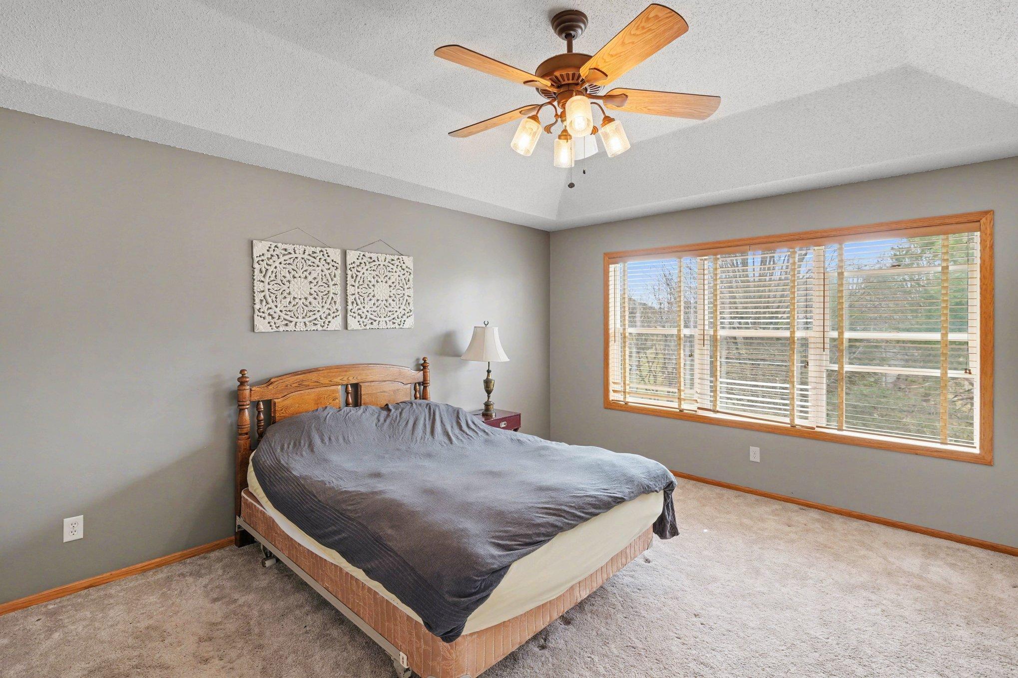 Generous primary suite