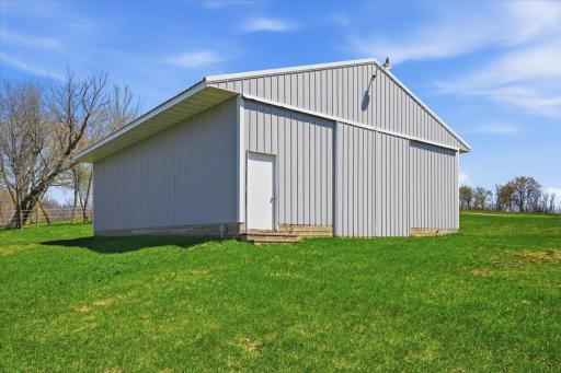 Barn #1 is equipped with a few stalls and great for additional hay storage, equipment and can handle a trailer being parked within. This barn is 34'x40'