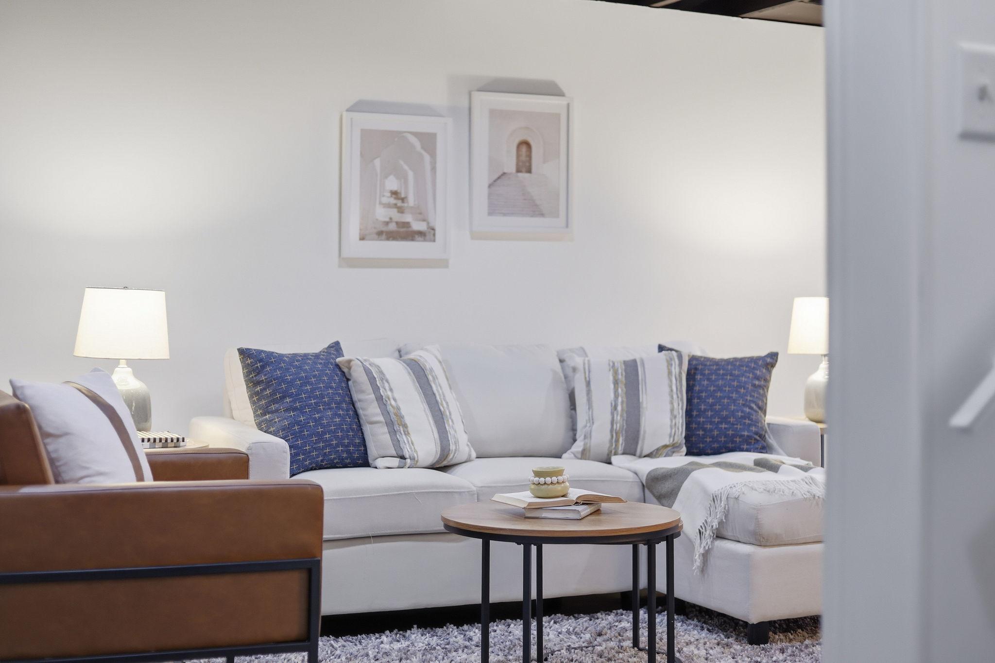 Potential for a family room, exercise room or craft space