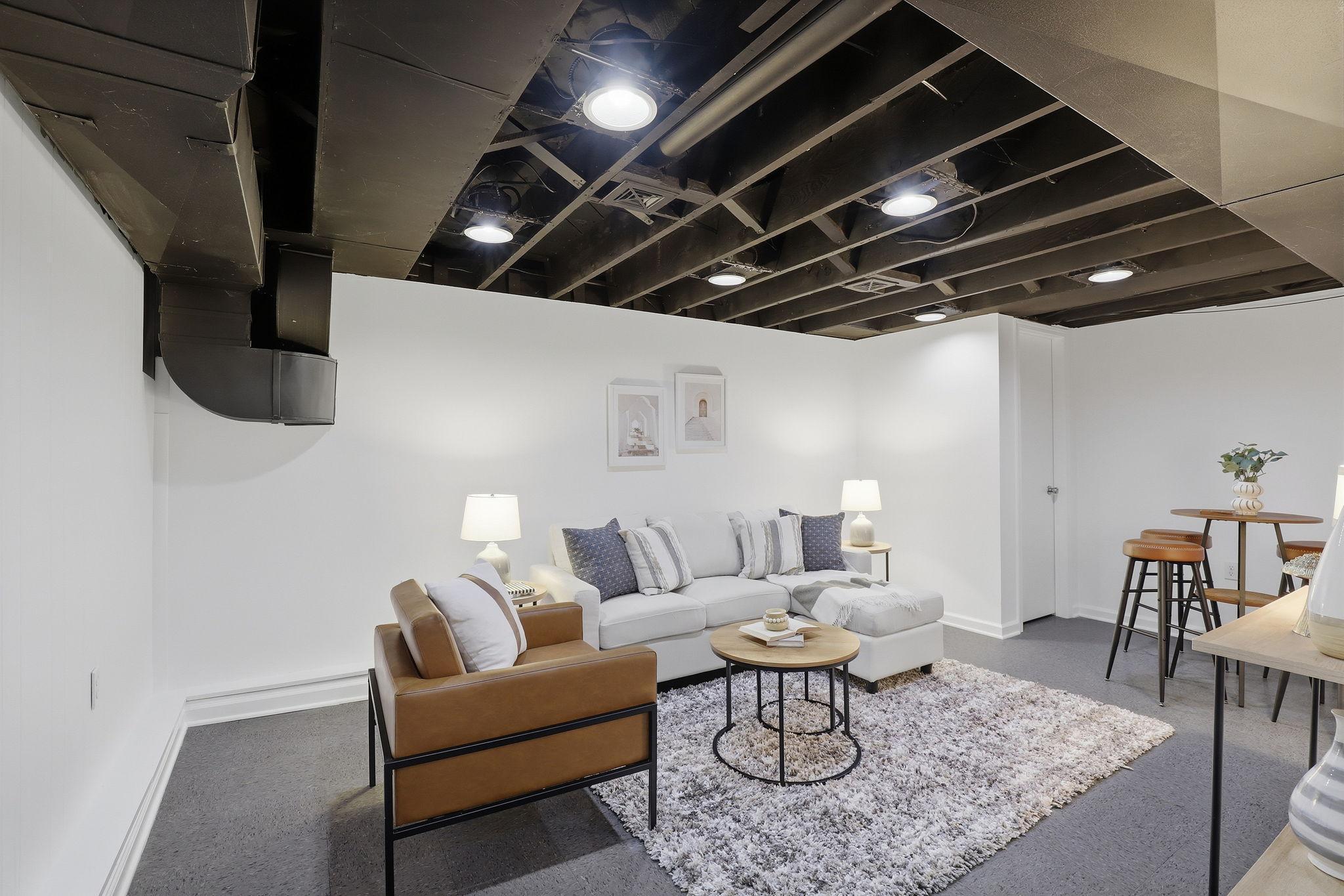 Finished lower level