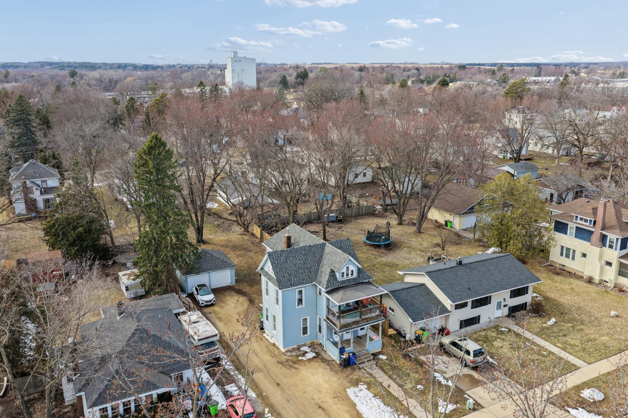 Aerial- House/yard/garage