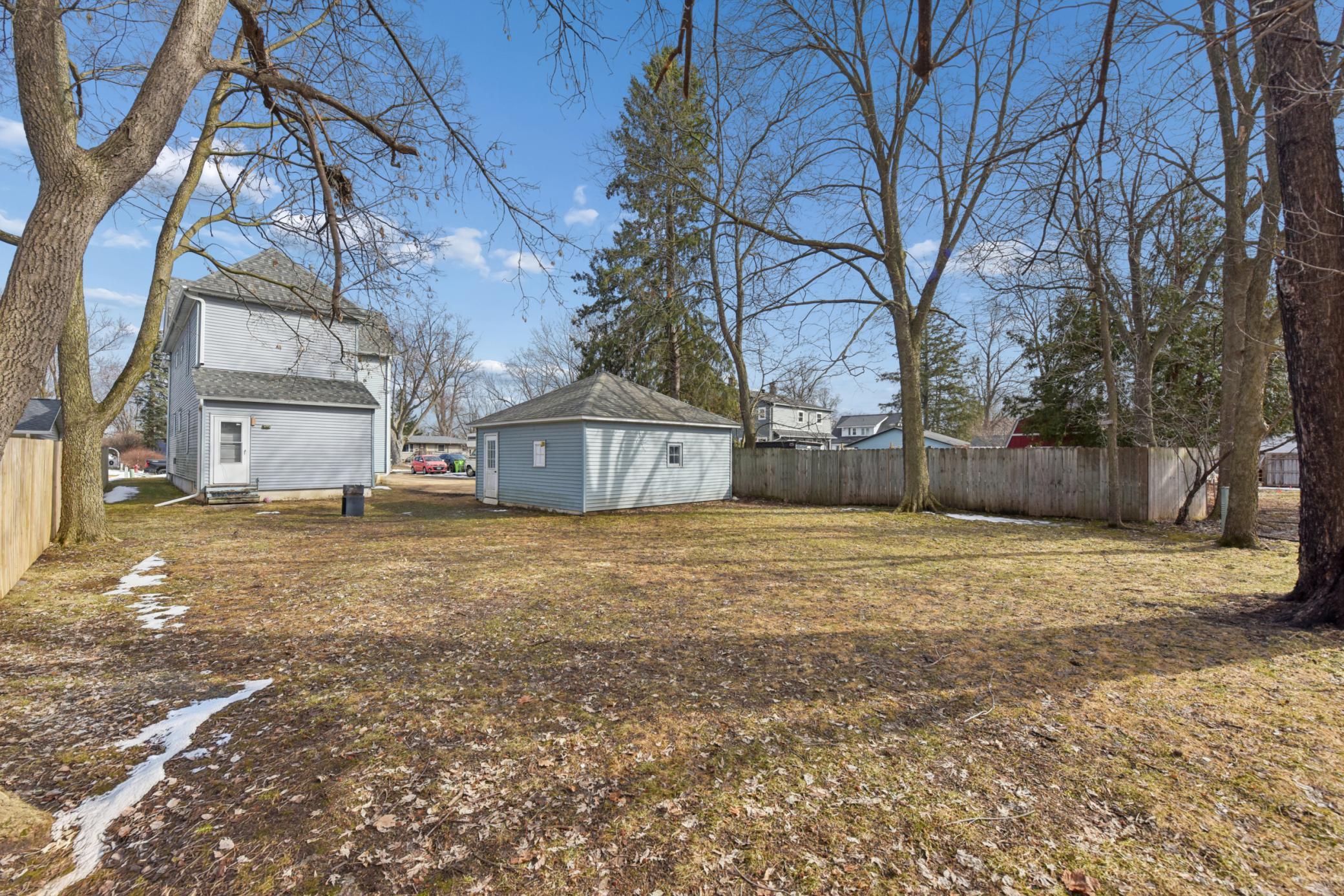 Large backyard