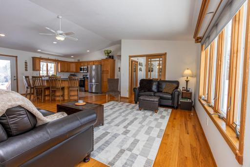 Open Concept Living Room and Kitchen