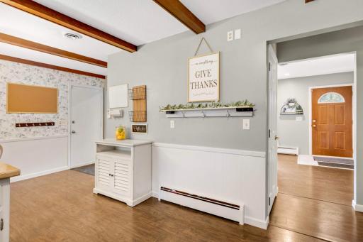 This space could make for an ideal coffee bar. =)