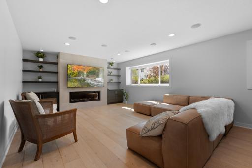 Recently finished lower level family room
