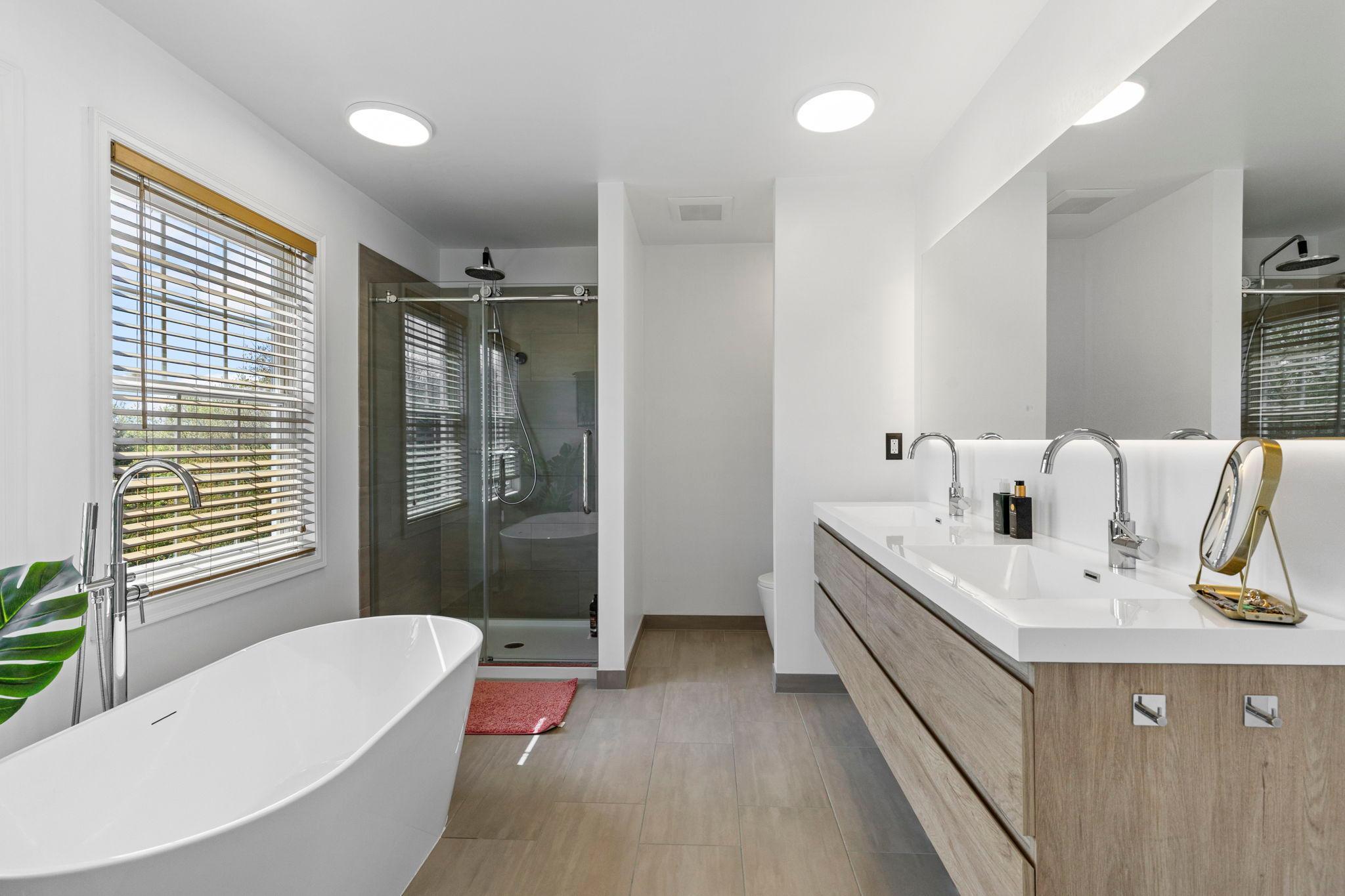 Stunning remodeled primary bath