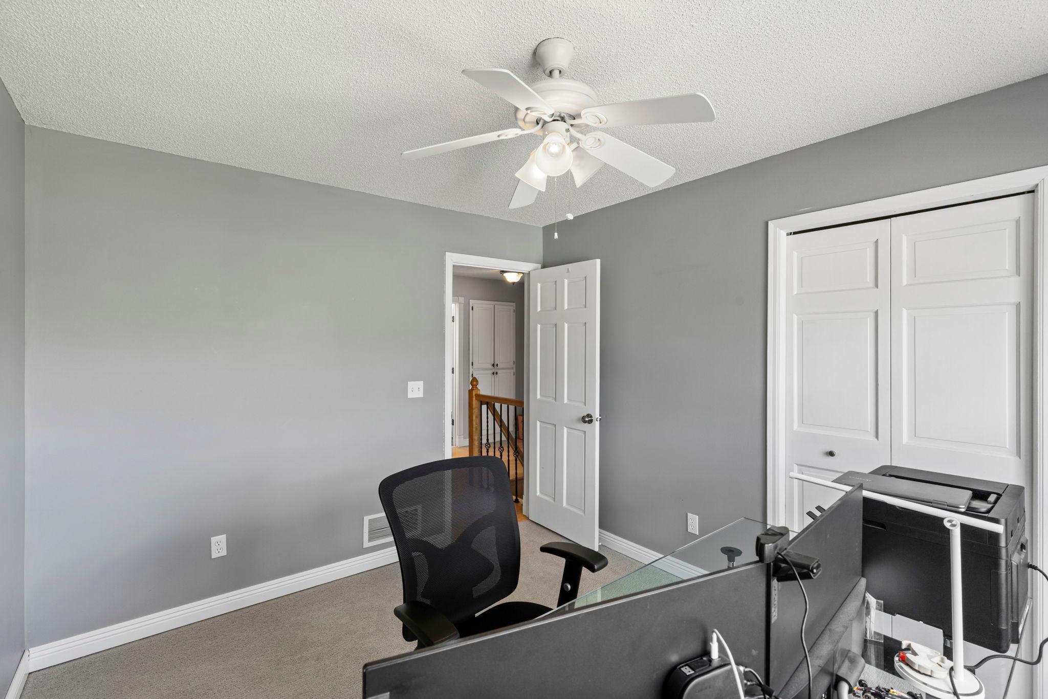 Another view of the upper level office/bedroom
