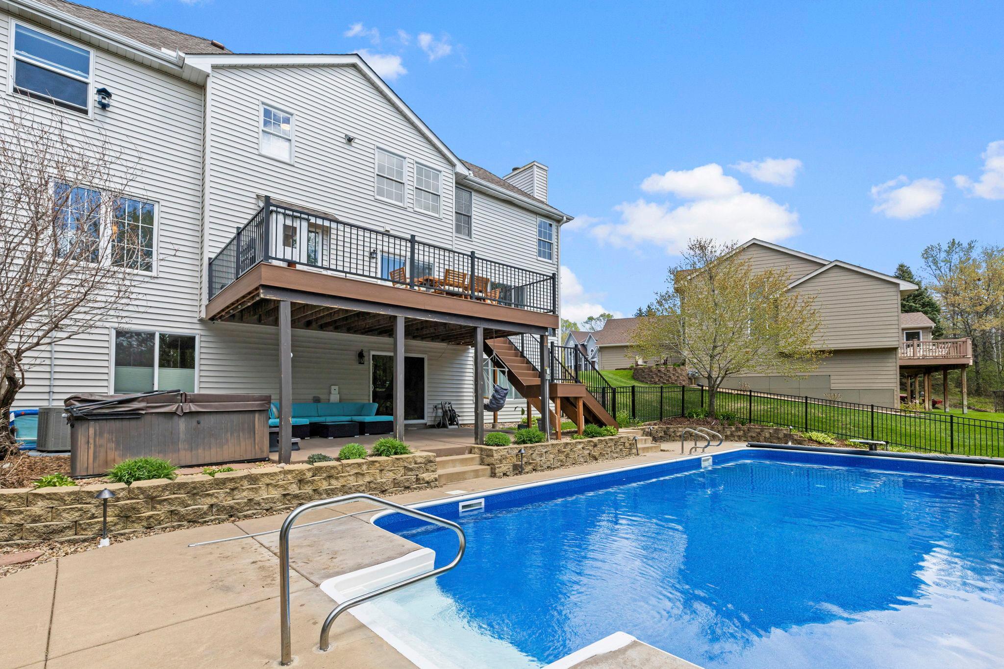 Enjoy summer days in the beautiful pool
