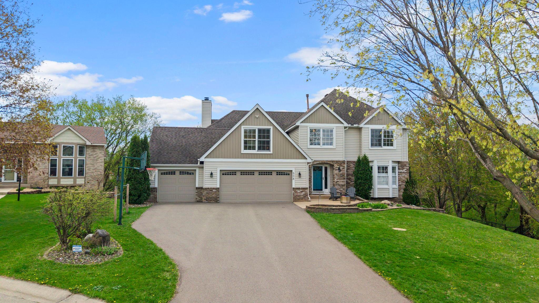 New driveway and fantastic curb appeal