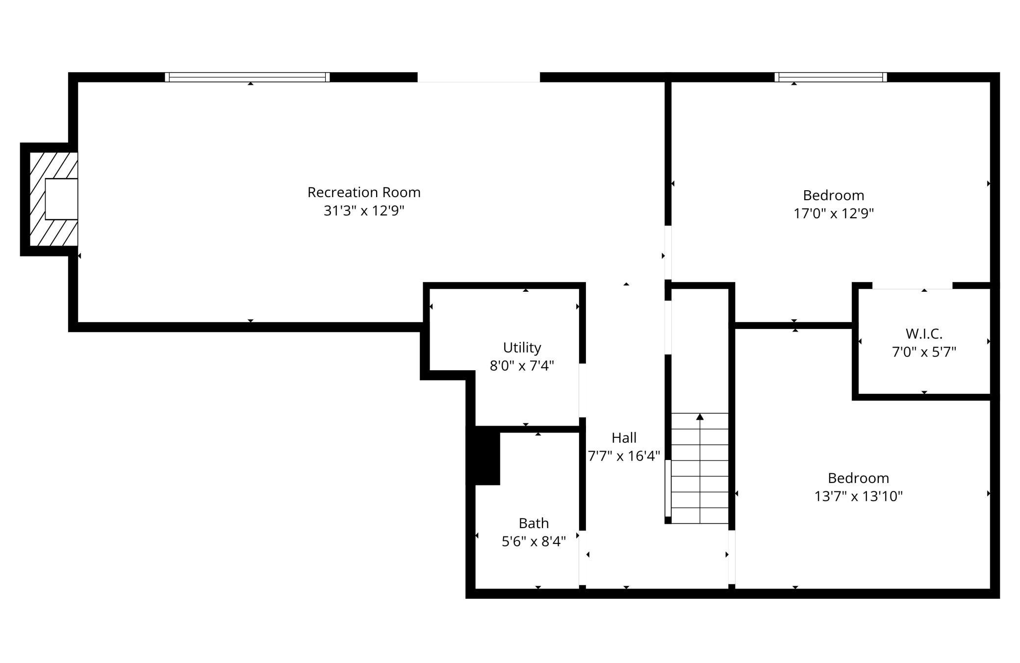 Lower level floorplan