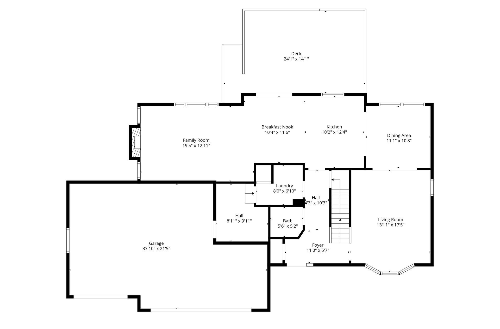 Main level floorplan