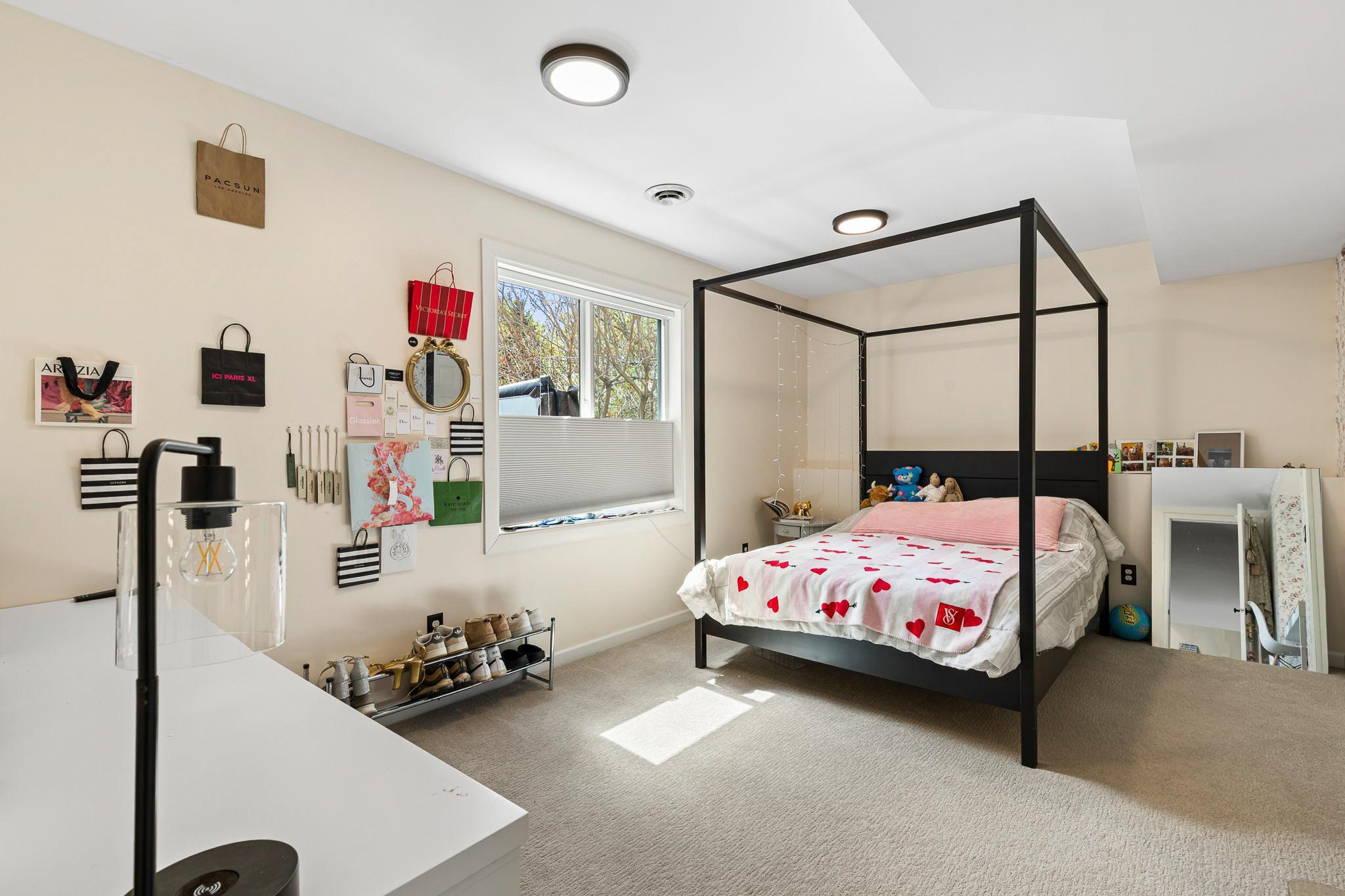 Lower level updated bedroom