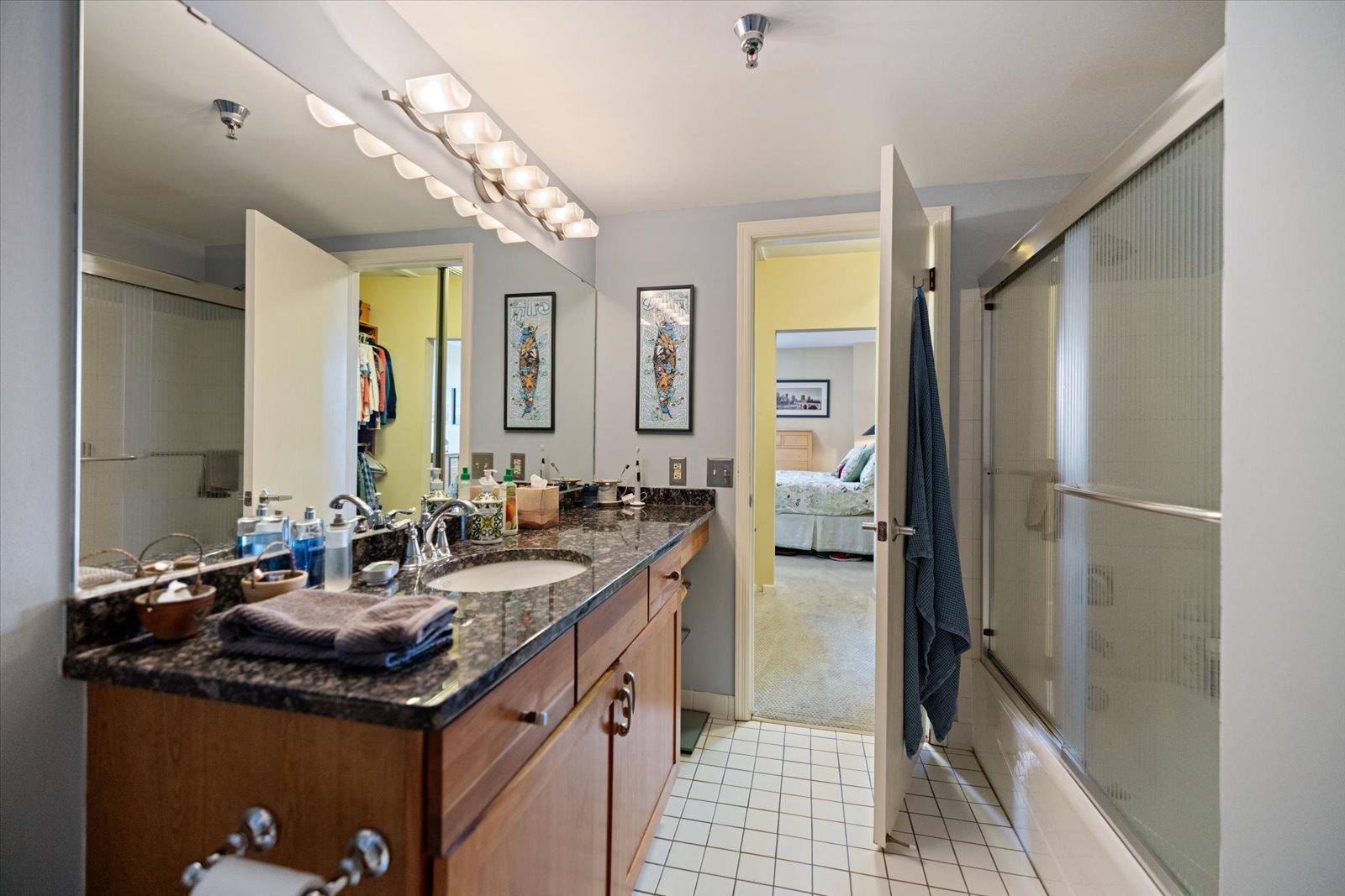 Primary Bath - Walk-Through Twin Closets